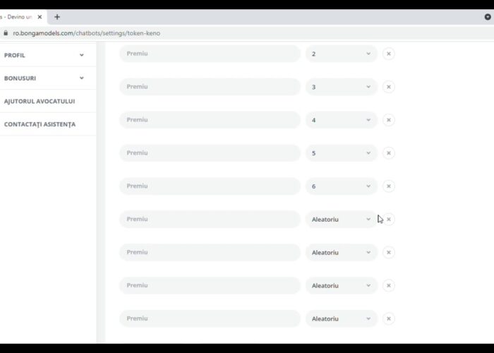 Configuration Bingo (Bingo) ChatBots (Discussion Robots) Bongamodels

 Video Tutorial Bongacams