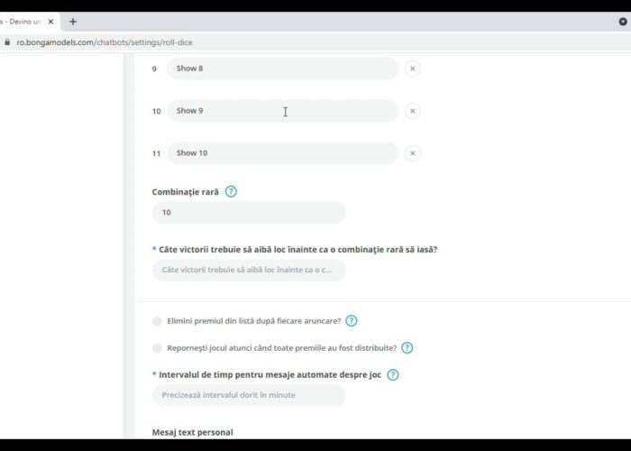 Configuration Cube ChatBots Bongamodels

 Video Tutorial Bongacams