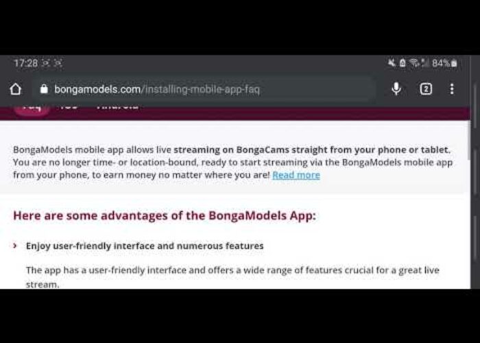 Download the Bongamodels Android mobile application (Videochatul.ro)

 Video Tutorial Bongacams