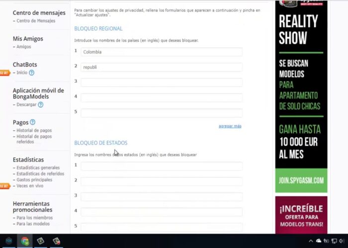 How to block a country on BongaCams

 Video Tutorial Bongacams