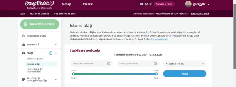 Request instant payment from Bongamodels

 Video Tutorial Bongacams