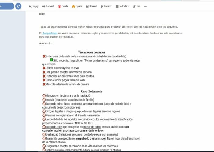 Don’t get banned from Bongacams.  Learn the rules!

 Video Tutorial Bongacams