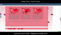 Camgirl.Cloud - Custom Chaturbate bio - Valentine low poly theme

