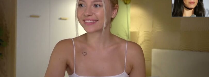 Pretty Blonde Cam Girl Only Teases Chaturbate White Top


