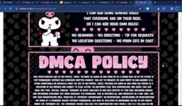 Chaturbate Kuromi Themed Bio

