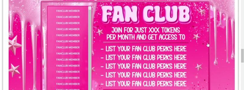 Chaturbate Drippy Pink Themed Bio


