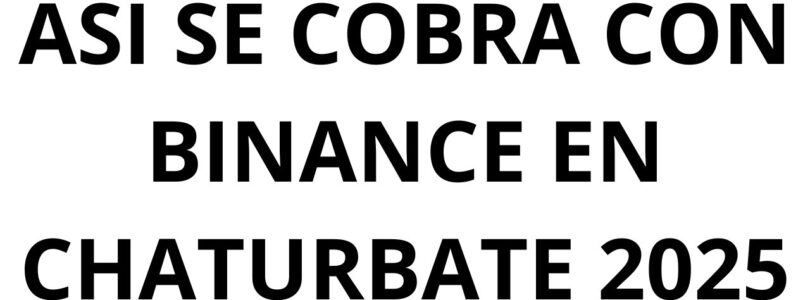 How to get paid with Binance on Chaturbate 2025

